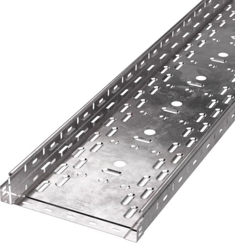 Лоток перфорированный Промрукав Стандарт 300х50х3000 сталь 0,8мм фото Лоток перфорированный Промрукав Стандарт 300х50х3000 сталь 0,8мм картинка